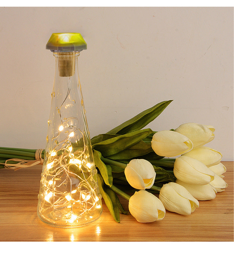 Festival Atmosphere Indoor Decorative Wine Bottle Lamp Christmas Lights Home Christmas Decorations