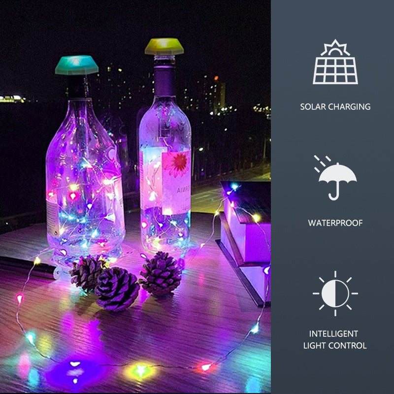 Festival Atmosphere Indoor Decorative Wine Bottle Lamp Christmas Lights Home Christmas Decorations